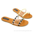 Sandalias de mujer con tacones especiales Planos cotidianos